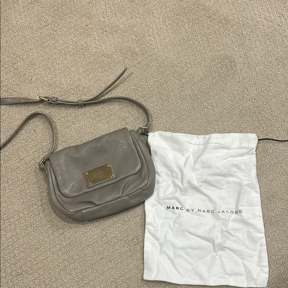 Marc by Marc Jacobs Grey Leather Crossbody Bag